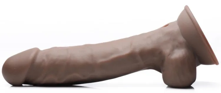 Curve Toys Ultra Realistic Sex Toys | Anal Pegging Toys>8 Inch Silexpan Hypoallergenic Silicone Vibrating Dildo