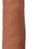 Curve Toys Silicone Dildos | Harness Compatible Dildos>8 Inch Slim Dildo with Balls