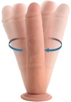 Healthy u0026 Active Vibrating Dildos | Realistic Dildos>8-inch Vibrating and Rotating Remote Control Silicone Dildo