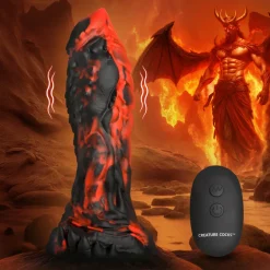Creature Cocks Silicone Dildos | Vibrating Dildos>Inferno Cock Vibrating Silicone Dildo