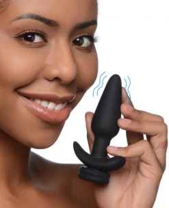 Tailz Butt Plug Tails | Vibrating Butt Plugs>Interchangeable 10X Vibrating Silicone Anal Plug with Remote