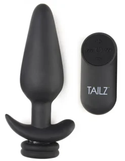 Tailz Butt Plug Tails | Vibrating Butt Plugs>Interchangeable 10X Vibrating Silicone Anal Plug with Remote