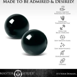 Master Series Kegel & Ben Wa Balls>Jaded Glass Ben-Wa Balls