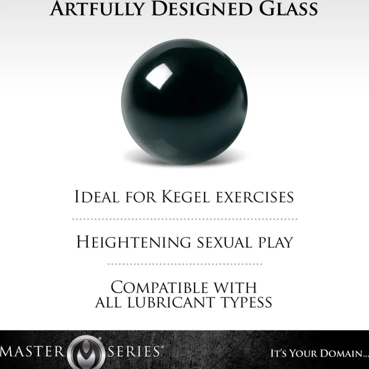 Master Series Kegel & Ben Wa Balls>Jaded Glass Ben-Wa Balls