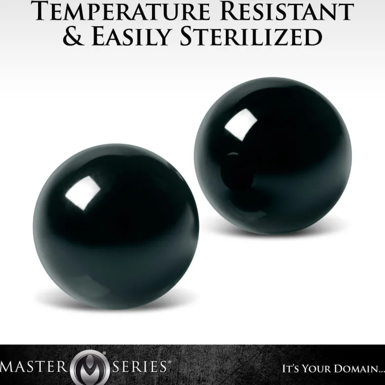 Master Series Kegel & Ben Wa Balls>Jaded Glass Ben-Wa Balls