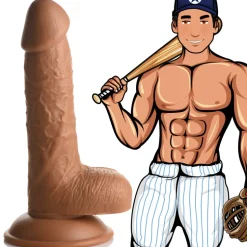 Jock Ultra Realistic Sex Toys | Realistic Dildos>Baseball Brian 7" Dildo w/ Balls