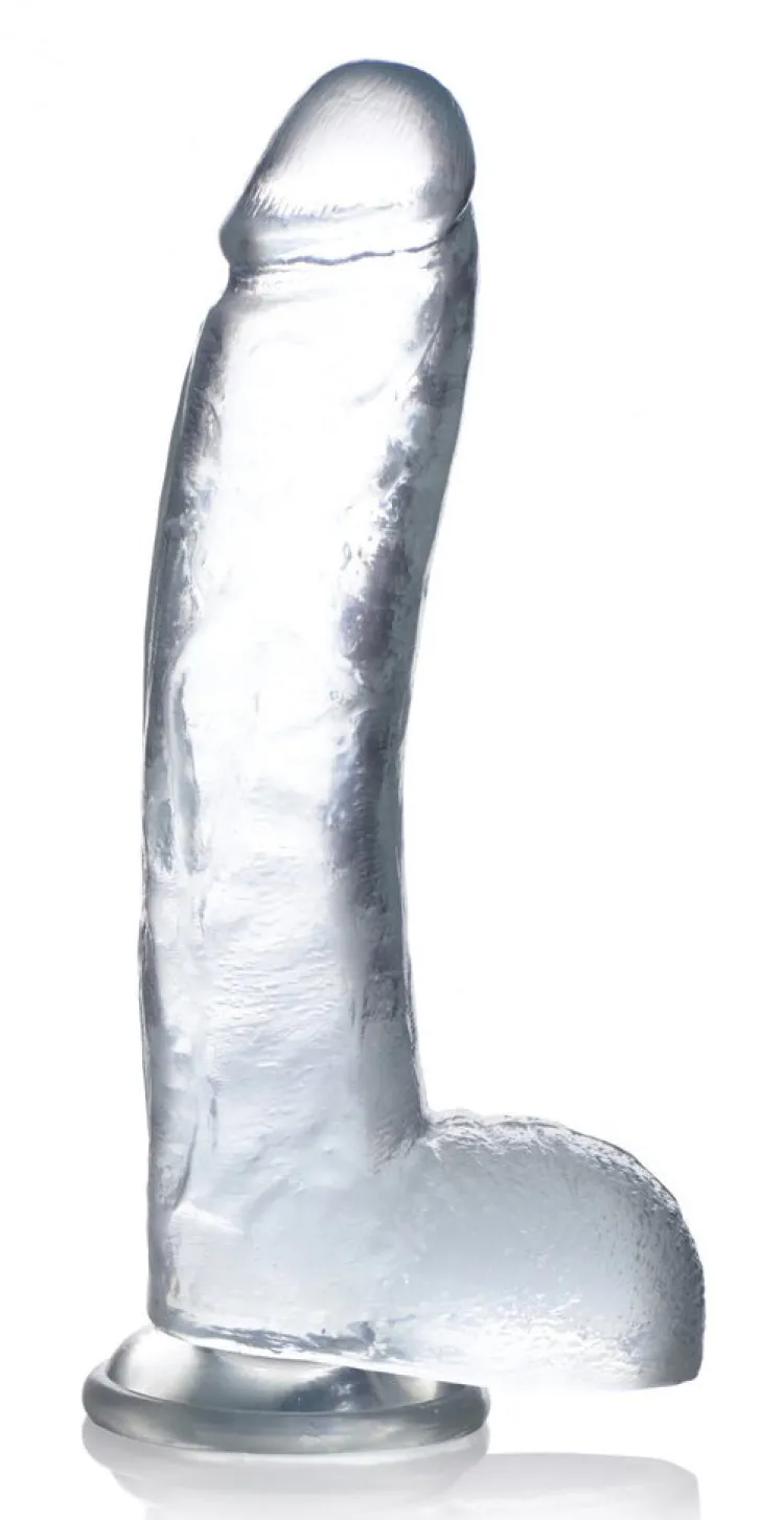 Jock Harness Compatible Dildos | Strap-On Harnesses & Dildos>C-Thru Dildo with Balls