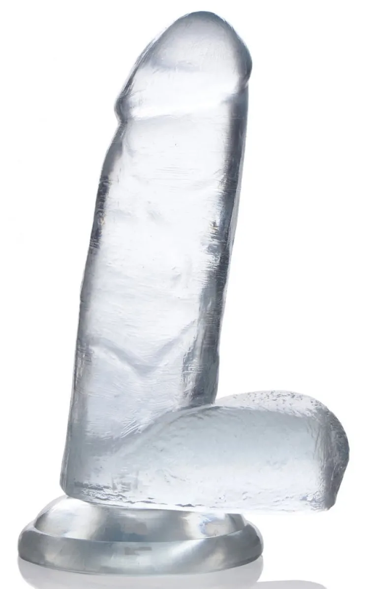 Jock Harness Compatible Dildos | Strap-On Harnesses & Dildos>C-Thru Dildo with Balls