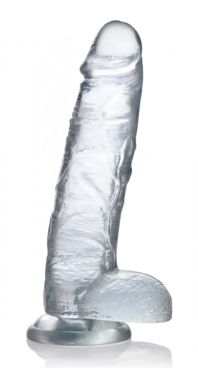 Jock Harness Compatible Dildos | Strap-On Harnesses & Dildos>C-Thru Dildo with Balls