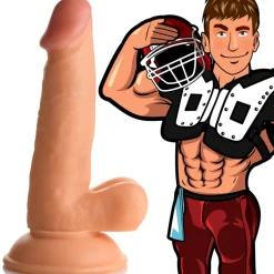 Jock Ultra Realistic Sex Toys | Realistic Dildos>Football Frank 6.75" Dildo w/ Balls