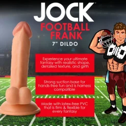 Jock Ultra Realistic Sex Toys | Realistic Dildos>Football Frank 6.75" Dildo w/ Balls