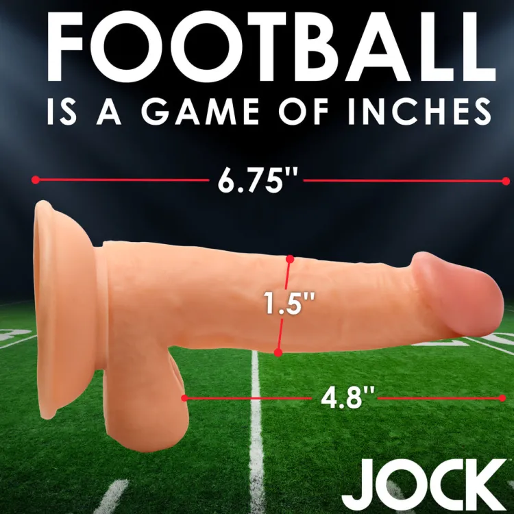 Jock Ultra Realistic Sex Toys | Realistic Dildos>Football Frank 6.75" Dildo w/ Balls