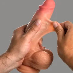 Jock Realistic Dildos>8" Realistic Skin Dildo w/ Balls