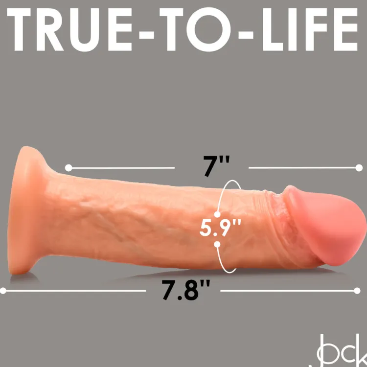 Jock Ultra Realistic Sex Toys | Vibrating Dildos>8" Vibrating Realistic Skin Dildo