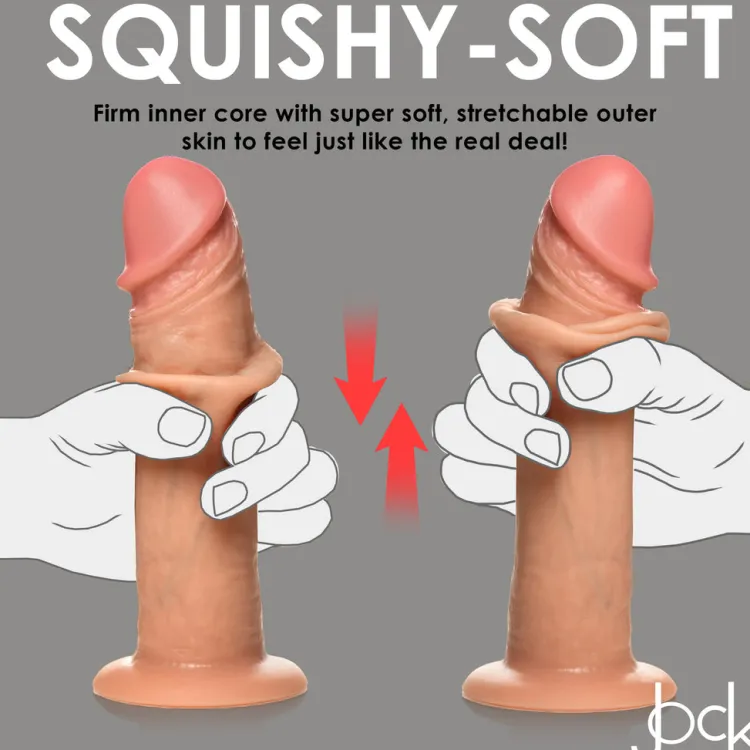 Jock Ultra Realistic Sex Toys | Vibrating Dildos>8" Vibrating Realistic Skin Dildo