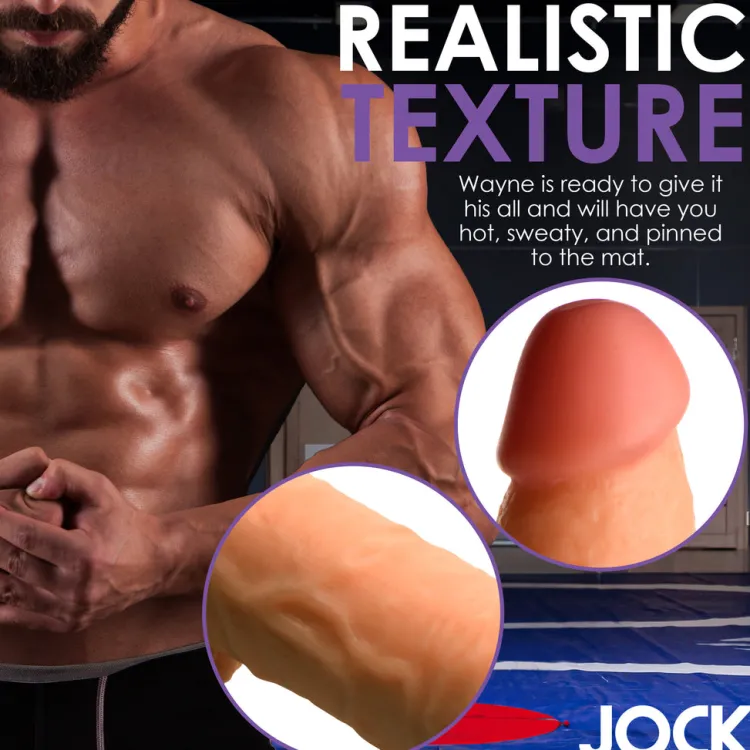 Jock Ultra Realistic Sex Toys | Realistic Dildos>Wrestling Wayne 7" Dildo w/ Balls
