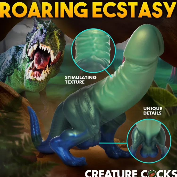 Creature Cocks Silicone Dildos>Jurassic Cock Dinosaur Silicone Dildo