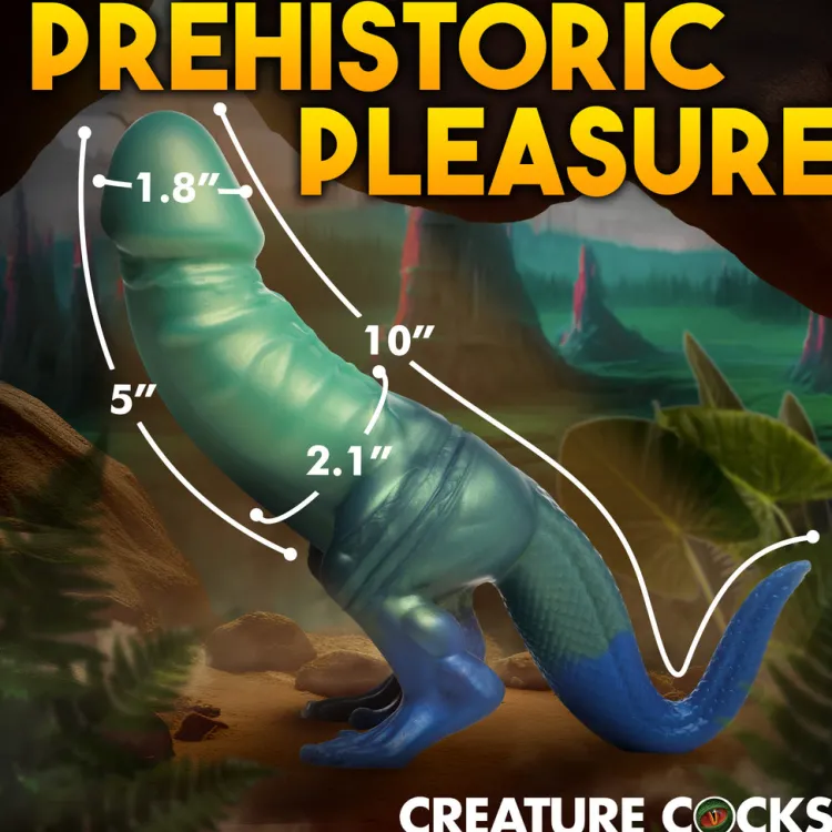 Creature Cocks Silicone Dildos>Jurassic Cock Dinosaur Silicone Dildo
