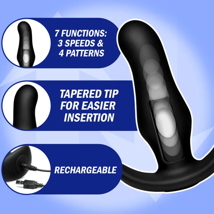 Thump Its Luxury Toys | Vibrating Butt Plugs>Kinetic Thumping 7X Prostate Anal Plug