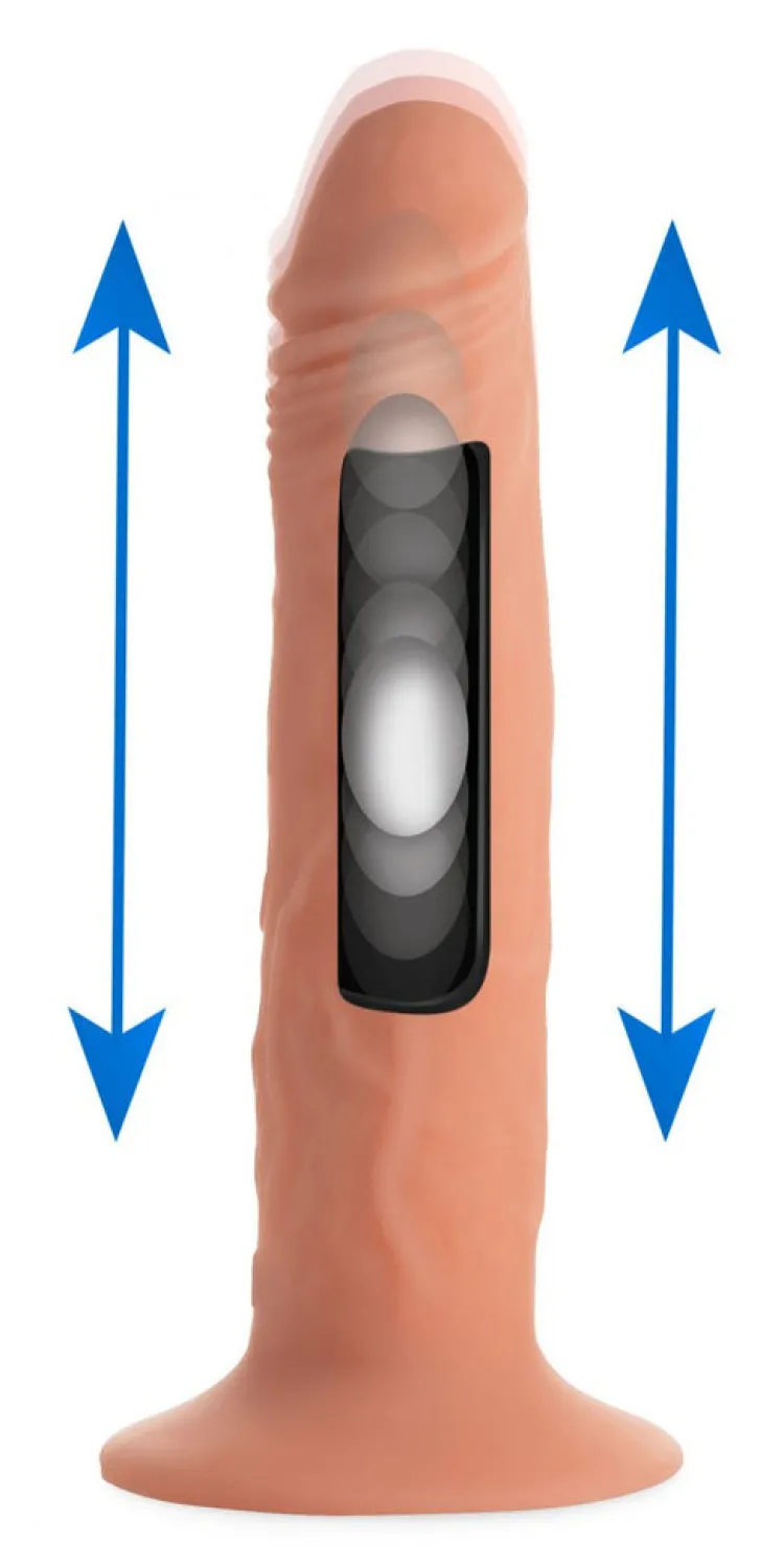 Thump Its Anal Pegging Toys | Harness Compatible Dildos>Kinetic Thumping 7X Remote Control Dildo