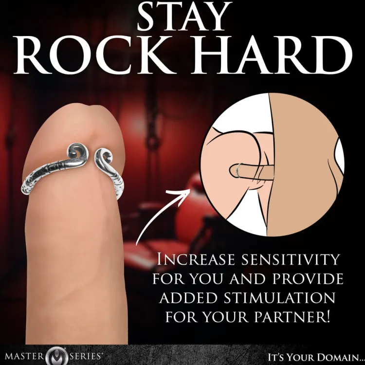 Master Series Penis Rings>Kingpin Stainless Steel Glans Ring