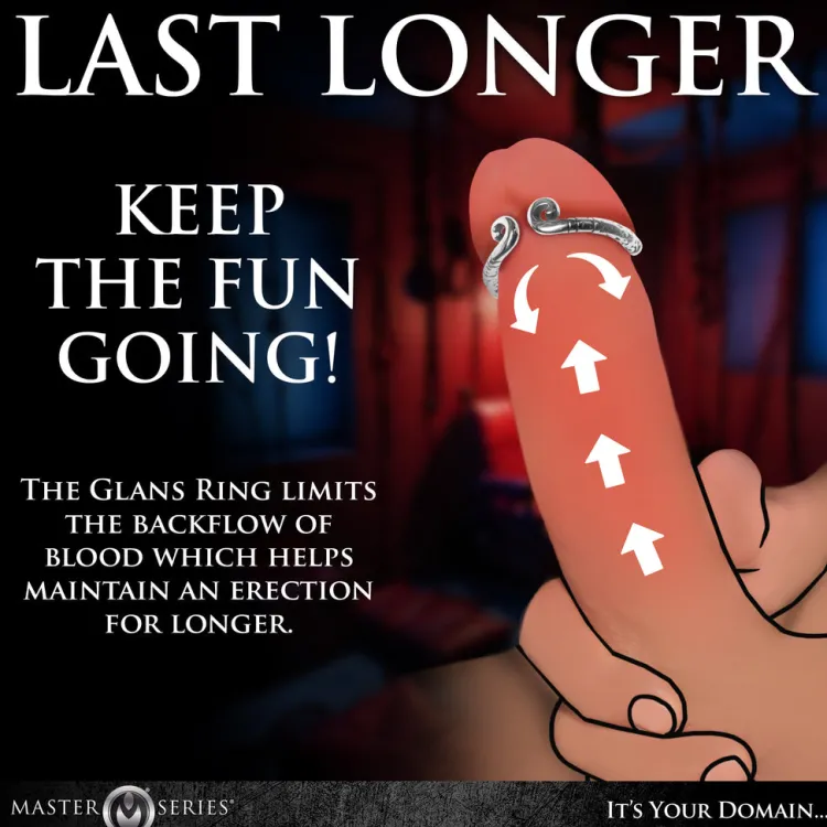 Master Series Penis Rings>Kingpin Stainless Steel Glans Ring
