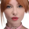 Master Series Leashes & Collars>Kinky Kitty Ring Slim Choker