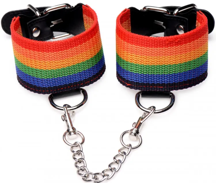 Master Series Sex Toy Kits & Collections | Leashes & Collars>Kinky Pride Rainbow Bondage Set
