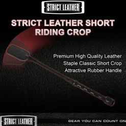 Strict Leather Impact: Whips, Crops & Spankers>Leather Short Riding Crop
