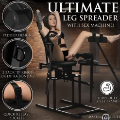 Master Series Sex Furniture, Swings, & More | Sex Furniture>Leg Spreader Obedience Chair w/ Sex Machine