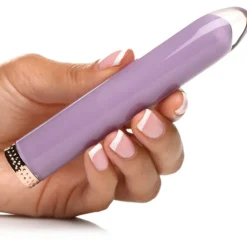Prisms Erotic Glass Travel Essentials | Silicone Vibrators>Lilac Vibra-Glass 10X Mini Vibe