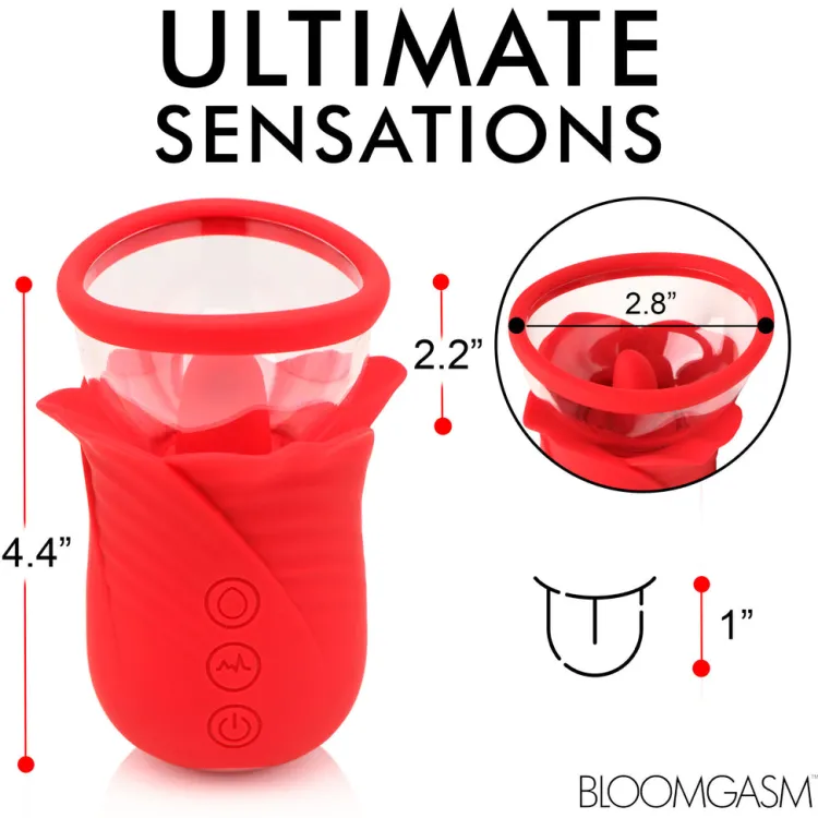 Bloomgasm Silicone Vibrators | Waterproof Vibrators>Lily Lover Sucking & Vibrating Clitoral Stimulator