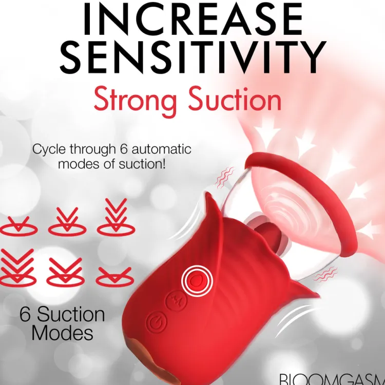 Bloomgasm Silicone Vibrators | Waterproof Vibrators>Lily Lover Sucking & Vibrating Clitoral Stimulator