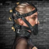 Master Series Ball Gags & Mouth Restraints | Masks & Dress-Up Accessories>Lockable Head Harness with Muzzle