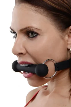 Master Series Ball Gags & Mouth Restraints | Masks & Dress-Up Accessories>Locking Silicone Bit Gag