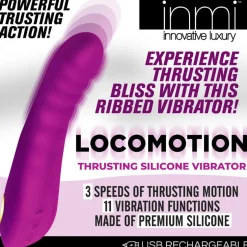 Inmi Silicone Vibrators | Unique Vibrators>Locomotion Thrusting Silicone Vibrator