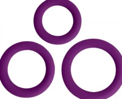 Curve Toys Penis Rings | Travel Essentials>Love Ring Trio Silicone Cock Rings