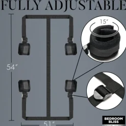 Bedroom Bliss Sex Toy Kits & Collections | Starter Bdsm & Bondage Kits>Lover's Bed Restraint System