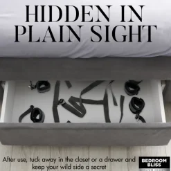 Bedroom Bliss Sex Toy Kits & Collections | Starter Bdsm & Bondage Kits>Lover's Bed Restraint System