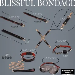 Bedroom Bliss Luxury Toys | Ball Gags & Mouth Restraints>Lover's Deluxe Bondage Set