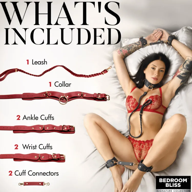Bedroom Bliss Leashes & Collars | Wrist & Ankle Cuffs>Lover's Restraint Set