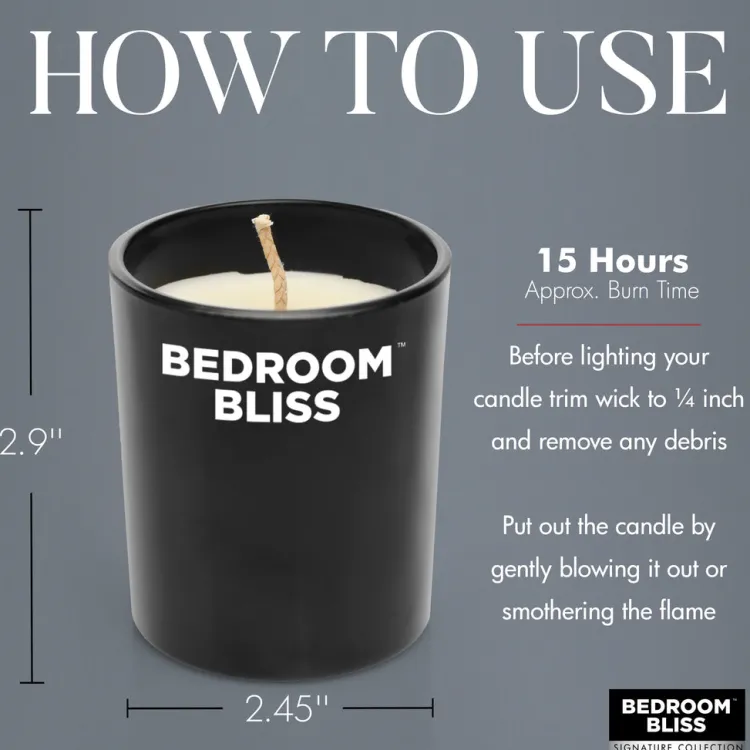 Bedroom Bliss Sensation Play, Tools & Accessories | Adult Massage>Lover's Vanilla Massage Candle
