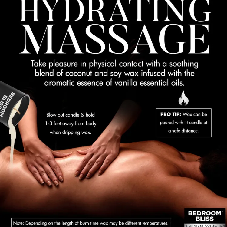 Bedroom Bliss Sensation Play, Tools & Accessories | Adult Massage>Lover's Vanilla Massage Candle