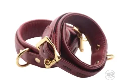 Strict Leather Wrist & Ankle Cuffs>Luxury Burgundy Restraints