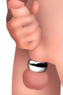 Master Series Cock & Ball Devices | Penis Rings>Magnet Master Stainless Steel Ball Stretcher