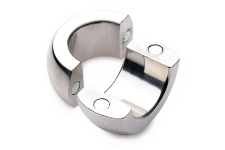 Master Series Cock & Ball Devices | Penis Rings>Magnet Master Stainless Steel Ball Stretcher