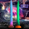 Creature Cocks Anal Dildos & Probes | Silicone Dildos>Makara Glow-in-the-Dark Silicone Snake Dildo