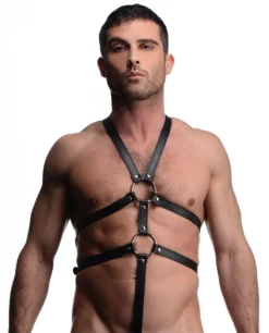 STRICT Penis Rings>Male Body Harness