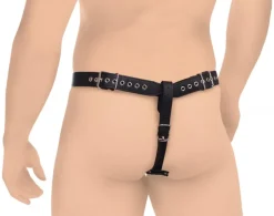 STRICT Chastity Devices | Butt Plugs>Male Chastity Harness with Silicone Anal Plug