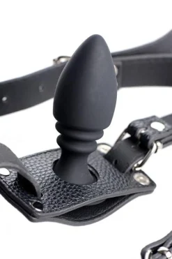STRICT Unique Anal Toys | Butt Plugs>Male Cock Ring Harness with Silicone Anal Plug